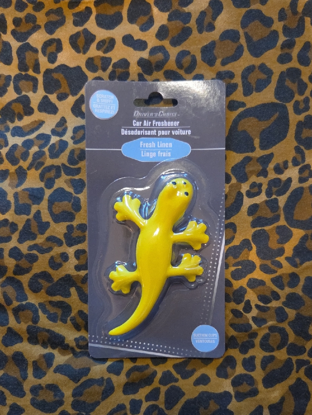 Yellow Gecko Car Air Freshener - Fresh Linen Scent